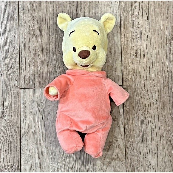 Disney Other - Winnie The‎ Pooh Plush Disney Babies Bear Stuffed Animal 12" Removable Pajamas